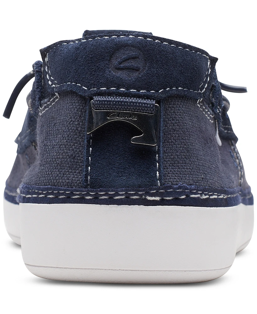 Clarks Men's Higley Tie Slip-On Canvas Boat Shoes