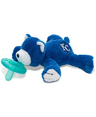 WubbaNub 0 to 6m Infant Pacifier - Kansas City Royals Bear
