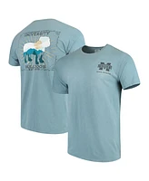 Men's Blue Mississippi State Bulldogs Scenery Comfort Colors T-shirt
