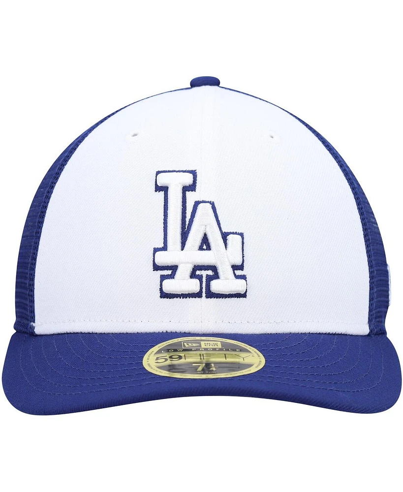 Men's New Era Royal, White Los Angeles Dodgers 2023 On-Field Batting Practice Low Profile 59FIFTY Fitted Hat