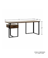 Helena Return Desk with 1 Cabinet