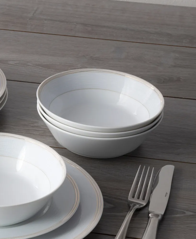 Noritake Linen Road Set of 4 Soup Bowls, Service For 4