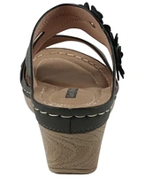 Gc Shoes Women's Rita Flower Wedge Sandals
