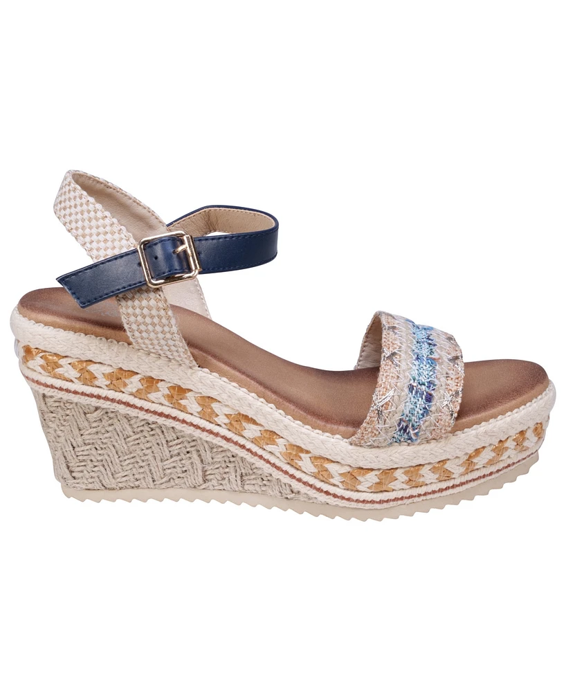 Gc Shoes Women's Lauren Espadrille Wedge Sandals
