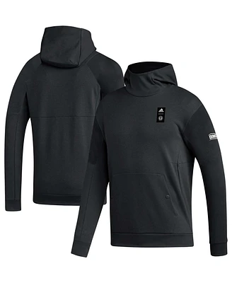Men's adidas Black Philadelphia Union 2023 Player Travel Pullover Hoodie