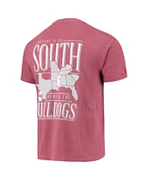 Men's Maroon Mississippi State Bulldogs Comfort Colors Welcome to the South T-shirt