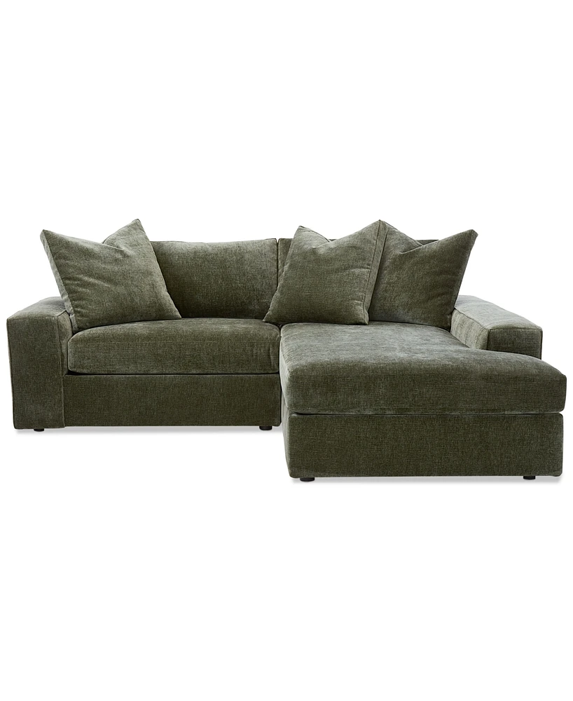 Michola 98" 2-Pc. Fabric Sectional with Chaise, Created for Macy's