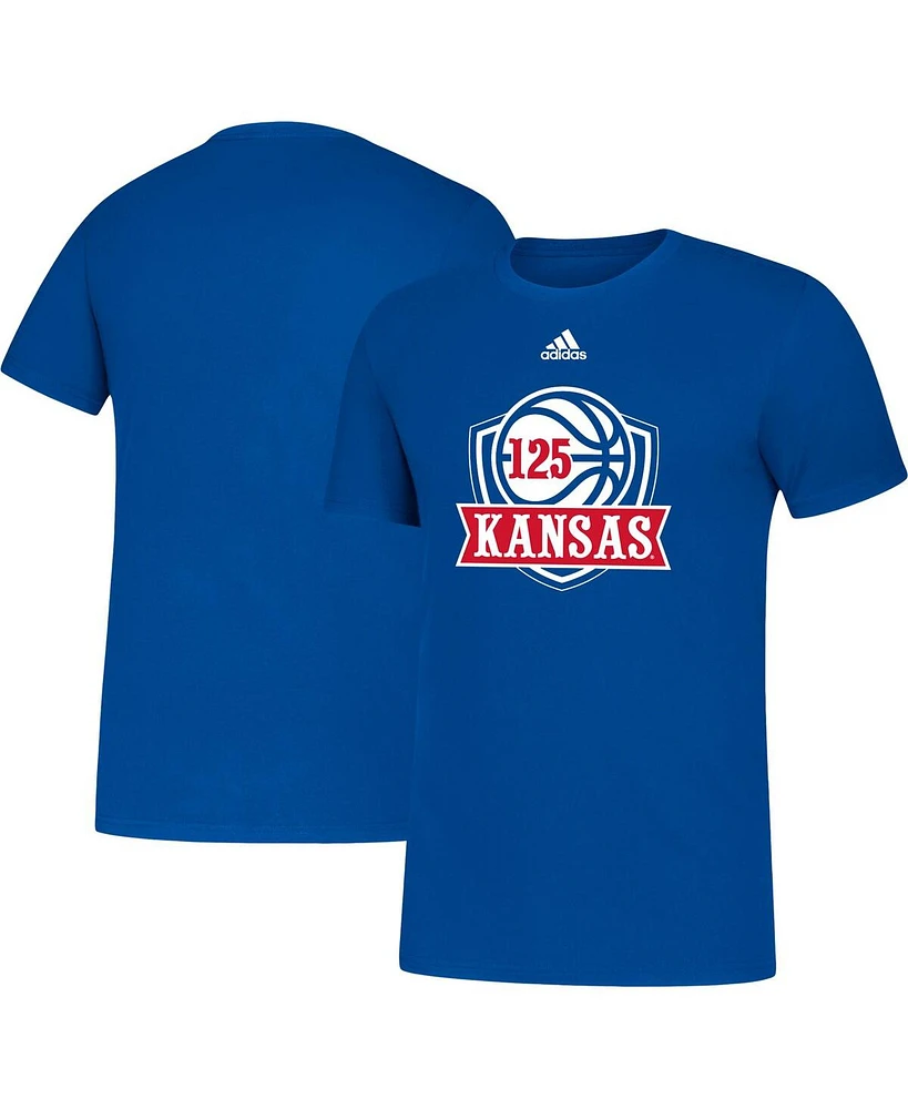 Men's adidas Royal Kansas Jayhawks 125th Season Basketball Amplifier T-shirt