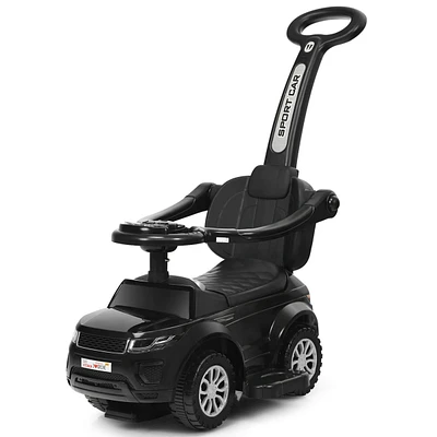 Costway 3 1 Ride on Push Car Toddler Stroller Sliding w/Music