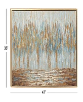 Rosemary Lane Canvas Tree Framed Wall Art with Gold-Tone Frame, 47" x 2" x 36"