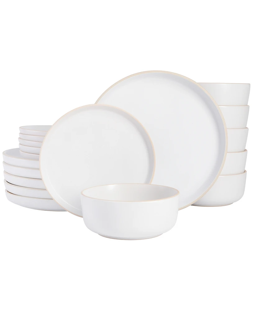 Gibson Home Zuma 18 Piece Dinnerware Set, Service for 6