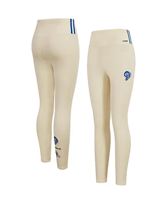 Women's Pro Standard Cream Los Angeles Rams Retro Classic Jersey Leggings