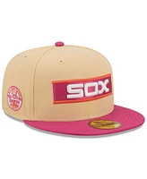 Men's New Era Orange, Pink Chicago White Sox 1933 Mlb All-Star Game 50th Anniversary Mango Passion 59FIFTY Fitted Hat
