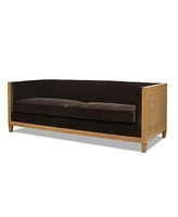 Jennifer Taylor Home Georgia 81" Cane Rattan Tuxedo Sofa