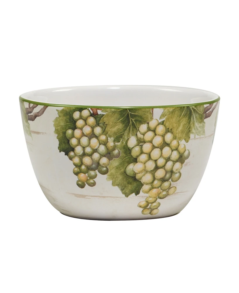 Certified International Meadow Brook Vineyard Set of 4 Ice Cream Bowl