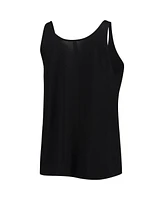 Women's Soft As A Grape Black Miami Marlins Slouchy Tank Top