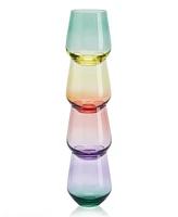Mikasa Chroma 13 Ounce Stemless Wine Glass 4-Piece Set
