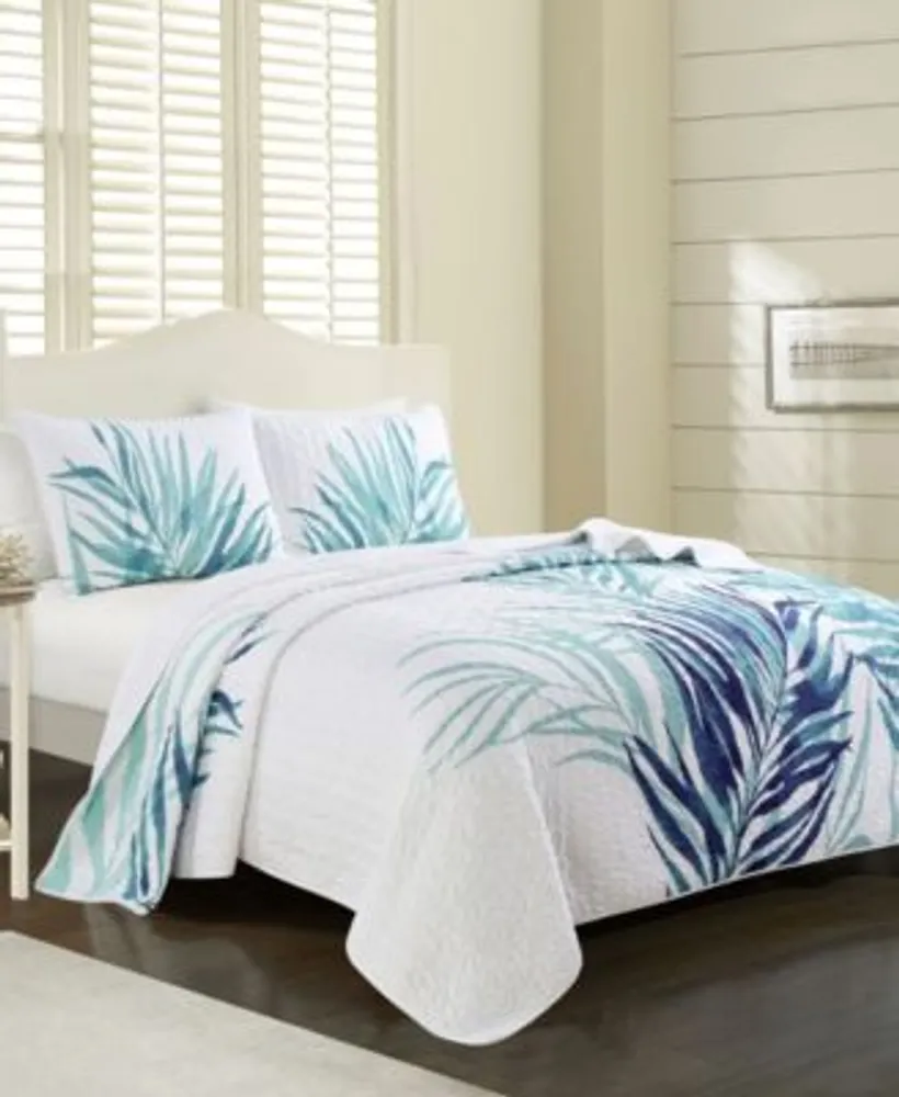 Elise James Home Palm Leaf Tropical Jungle Quilt Set