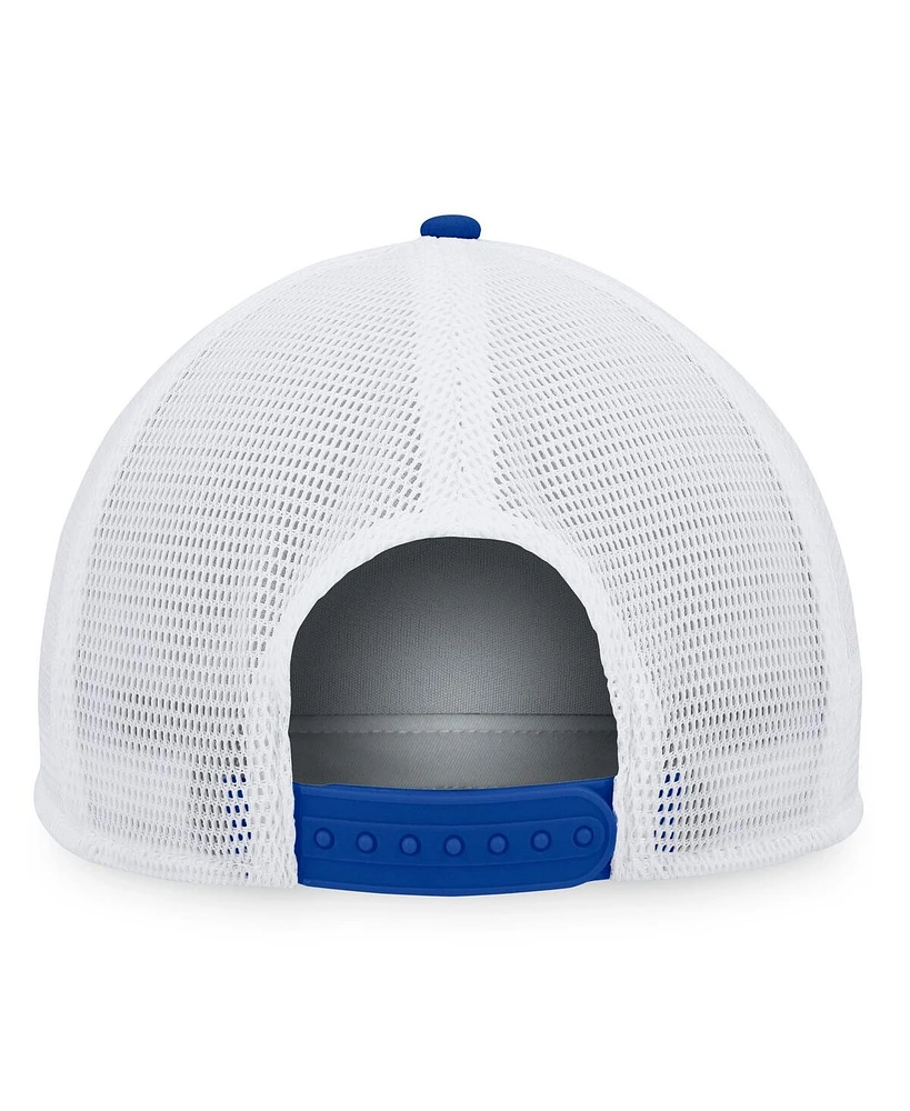 Men's Majestic Royal, White Chicago Cubs Foam Trucker Snapback Hat