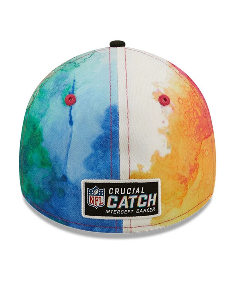 Men's New Era Pink, Black New England Patriots 2022 Nfl Crucial Catch 39THIRTY Flex Hat
