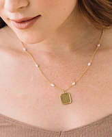 brook & york 14K Gold-Plated Quincy Personalized Initial Pendant