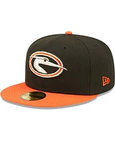 Men's New Era Delmarva Shorebirds Authentic Collection Team Alternate 59FIFTY Fitted Hat
