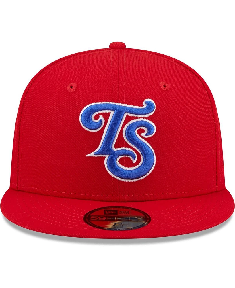 Men's New Era Red Tennessee Smokies Authentic Collection 59FIFTY Fitted Hat