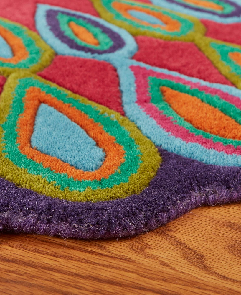 Lr Home Valentin Vlnta-540 7'9" x Round Area Rug