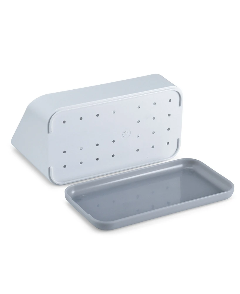Cheer Collection Kitchen Sink Sponge Organizer with Drip Tray