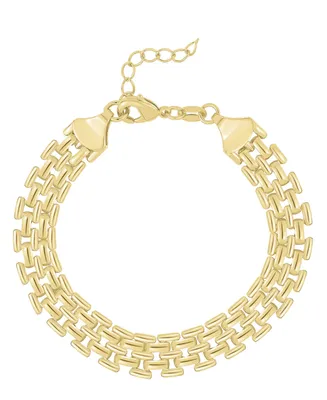And Now This 18K Gold Plated Watch Band Link Bracelet