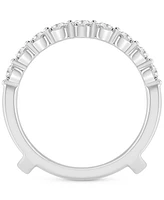 Diamond Double Row Enhancer Ring (1 ct. t.w.) in 14k White Gold