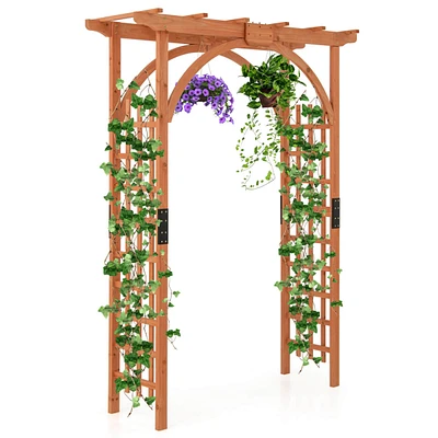 Premium Outdoor Wooden Fir Arbor Arch Pergola Trellis Wood