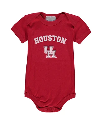 Infant Boys and Girls Red Houston Cougars Arch and Logo Bodysuit