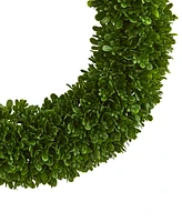 Nearly Natural 19.5" Tea Leaf Wreath