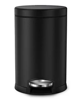 simplehuman 4.5 Liter Round Step Bathroom Trash Can with Soft-Close Lid