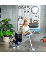 Soozier Foldable Ab Machine, Ab Workout Equipment with Resisce Bands