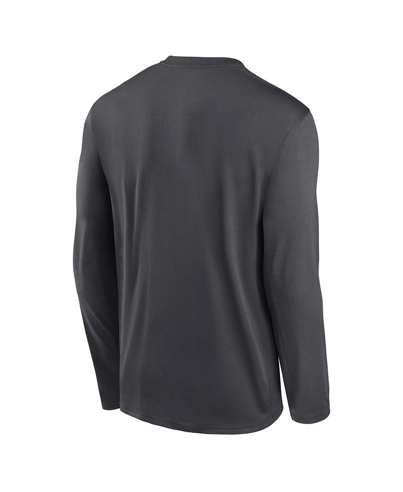 Men's Nike Anthracite San Francisco Giants Icon Legend Performance Long Sleeve T-shirt