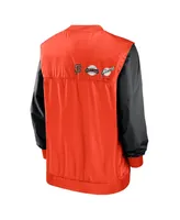 Men's Nike White, Orange San Francisco Giants Rewind Warmup V-Neck Pullover Jacket