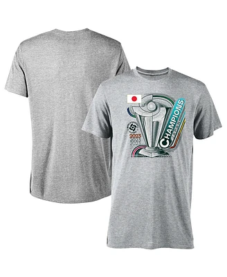 Men's Legends Gray Japan Baseball 2023 World Baseball Classic Champions Tri-Blend T-shirt