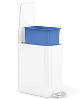 simplehuman 5 Liter Slim Bathroom Trash Can with Liner Pocket