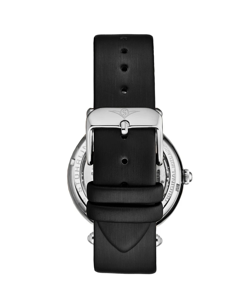 Stuhrling Women's Legacy Leather , Silver-Tone Dial