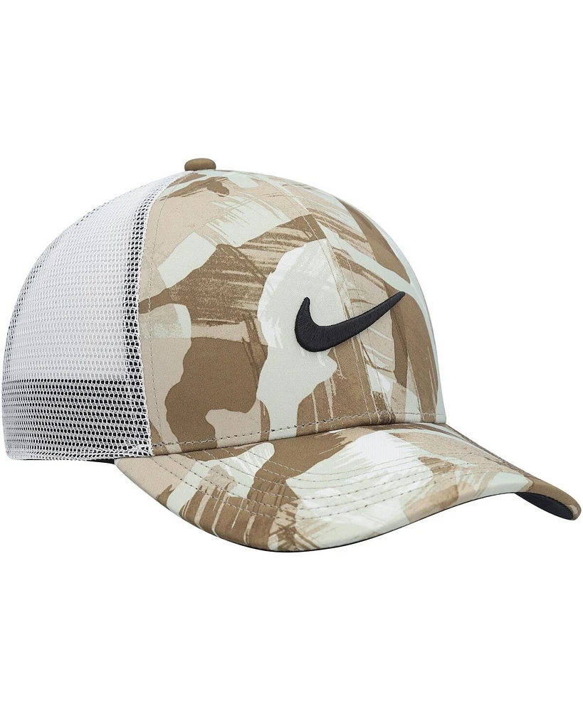 Men's Nike Natural, White Legacy91 Trucker Performance Snapback Hat