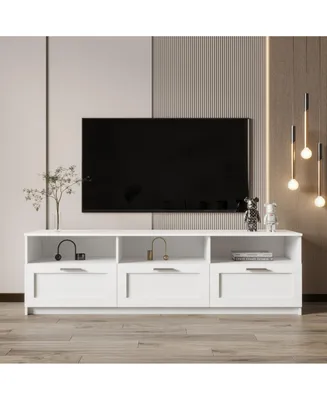 Modern Minimalist Tv Cabinet Ii 80 Inch Tv Stand, Open Locker Living Room Bedroom