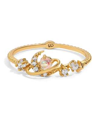 Girls Crew Crystal Opalescent Celestial Across the Universe Ring