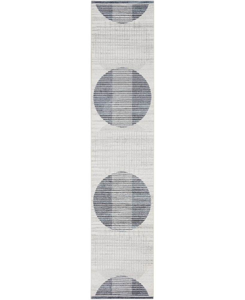 Nourison Home Astra Machine Washable ASW03 2'2" x 10' Runner Area Rug