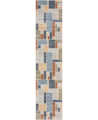 Nourison Home Astra Machine Washable ASW09 2'2" x 8' Runner Area Rug