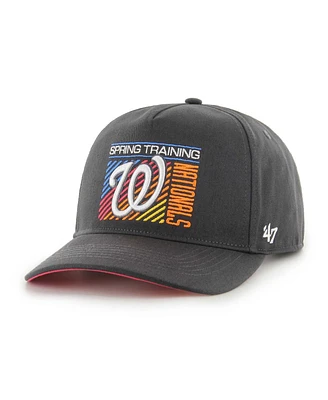 Men's '47 Brand Charcoal Washington Nationals 2023 Spring Training Reflex Hitch Snapback Hat