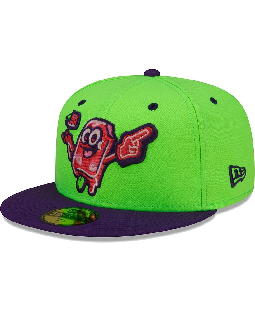 Men's New Era Green Beloit Sky Carp Copa De La Diversion 59FIFTY Fitted Hat