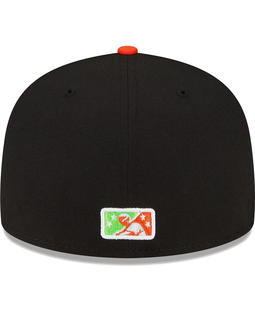 Men's New Era Black Eugene Emeralds Copa De La Diversion 59FIFTY Fitted Hat