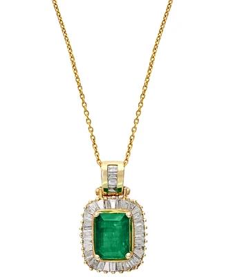 Effy Emerald (1-3/8 ct. t.w.) and Diamond (1/2 ct. t.w.) in 14k Gold